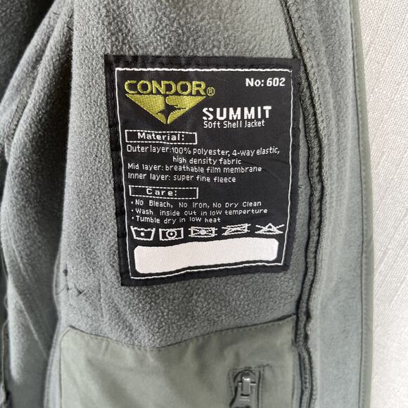 Condor 602 Tactical Summit Softshell Jacket Cold Weather Patrol Size Small NEW - Picture 14 of 16